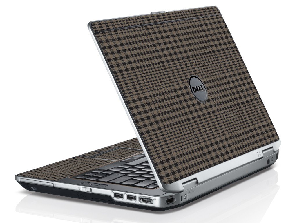 Beige Plaid Dell E6520 Laptop Skin