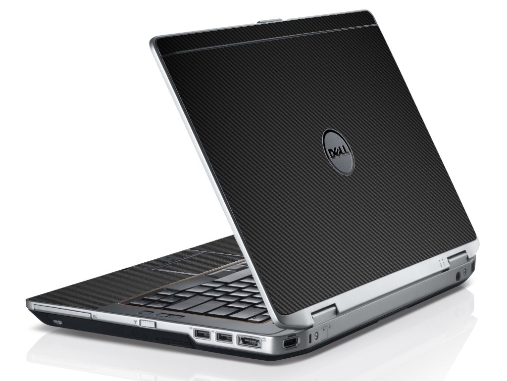 Black Carbon Fiber Dell E6520 Laptop Skin