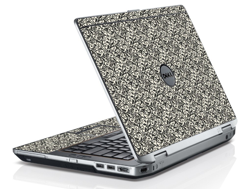 Black Versailles Dell E6520 Laptop Skin