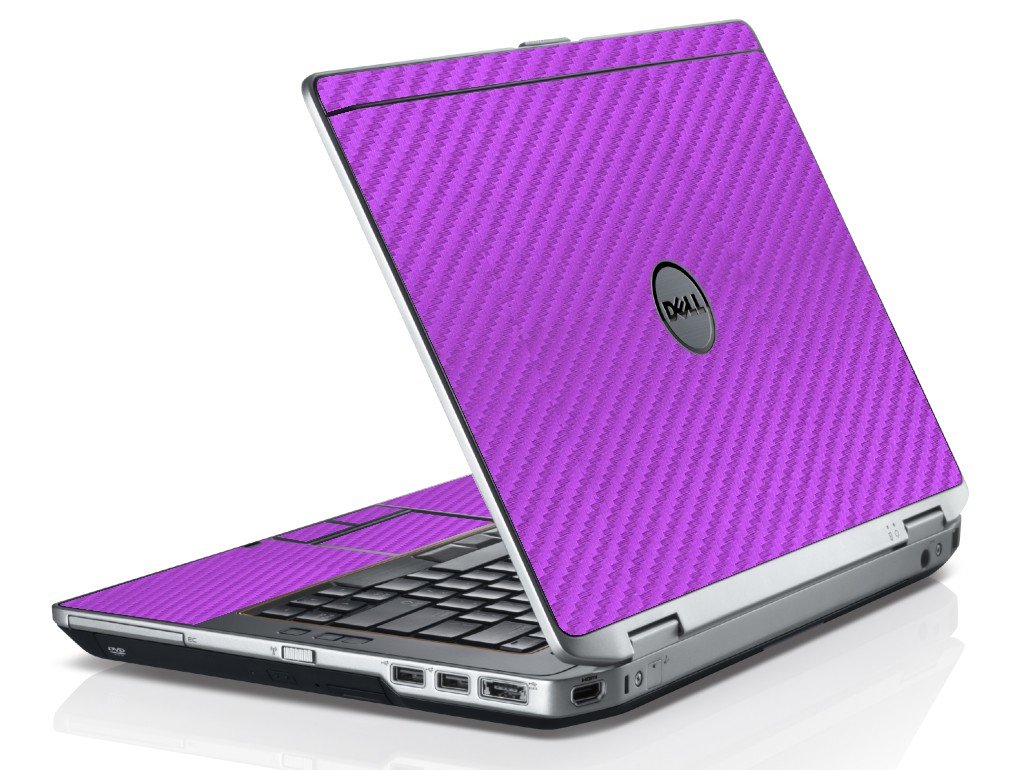 Purple Carbon Fiber Dell E6520 Laptop Skin