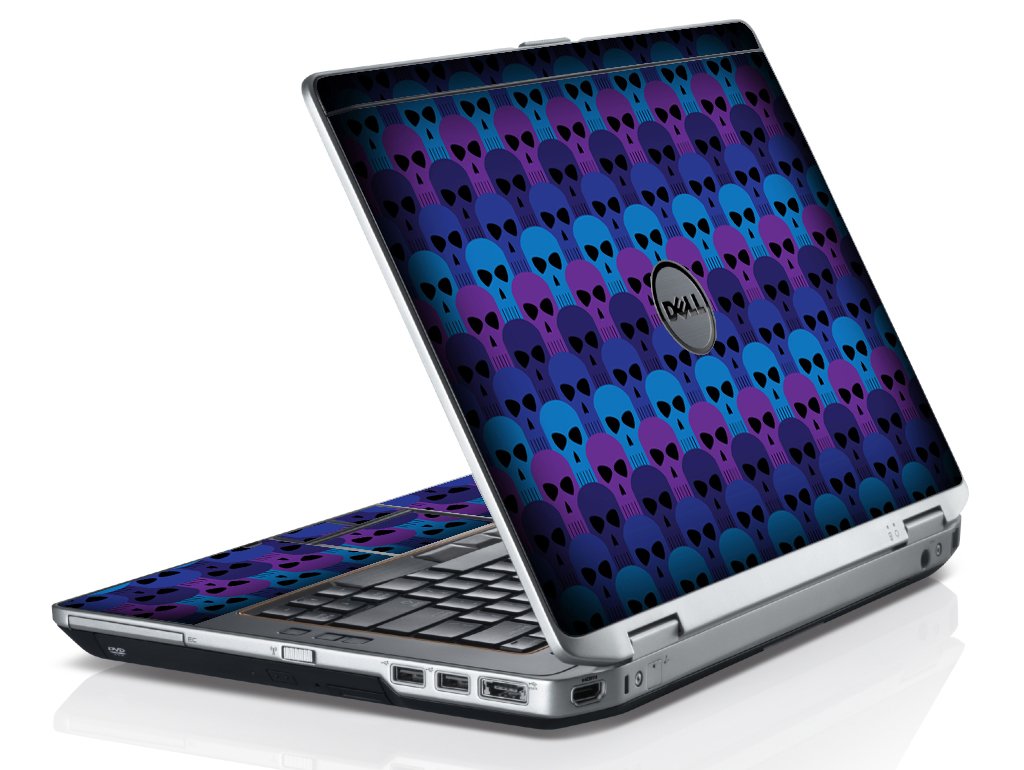 Blue Skulls Dell E6530 Laptop Skin