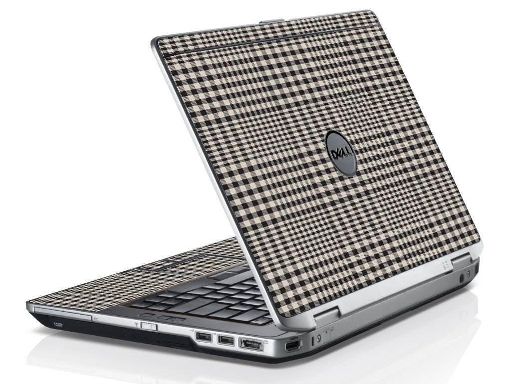 Grey Plaid Dell E6530 Laptop Skin