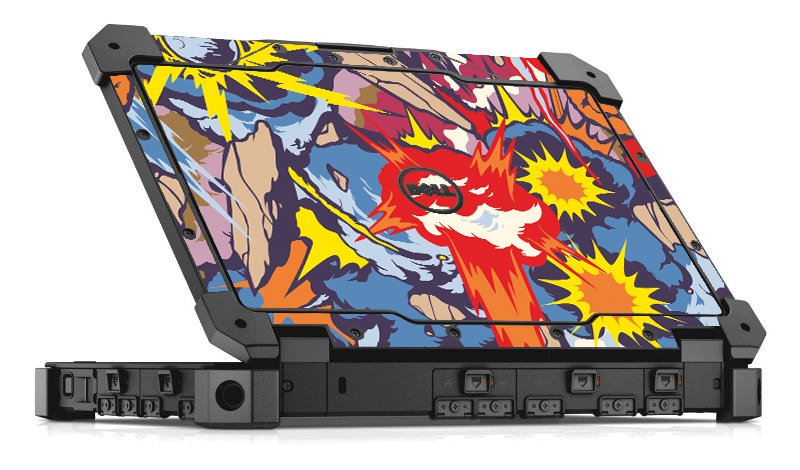 Dell Latitude 12 RUGGED EXTREME 7204 COMIC EXPLOSIONS Laptop Skin