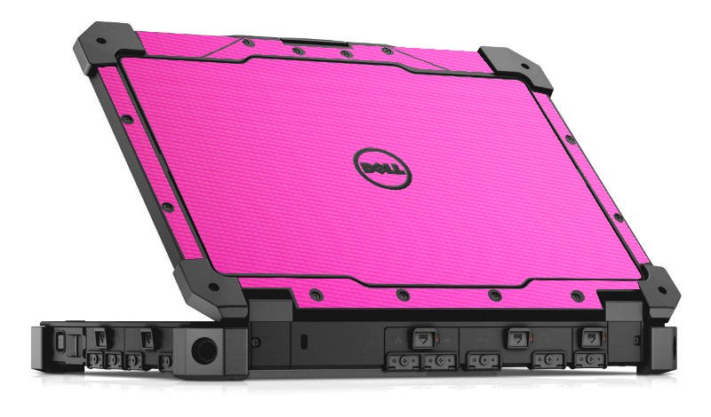 Dell Latitude 12 RUGGED EXTREME 7204 PINK CARBON FIBER Laptop Skin