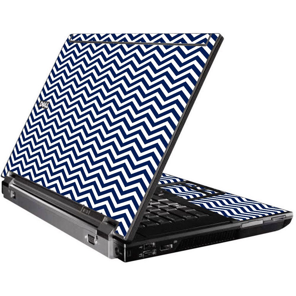 Blue Wavy Chevron Dell M4400 Laptop Skin