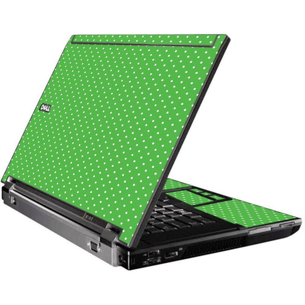 Kelly Green Polka Dell M4400 Laptop Skin