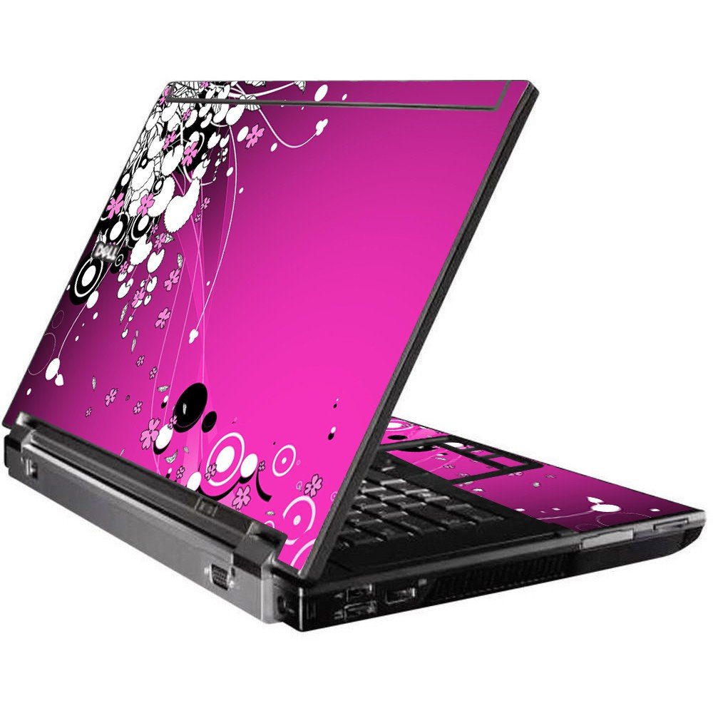 Pink Flowers Dell M4400 Laptop Skin