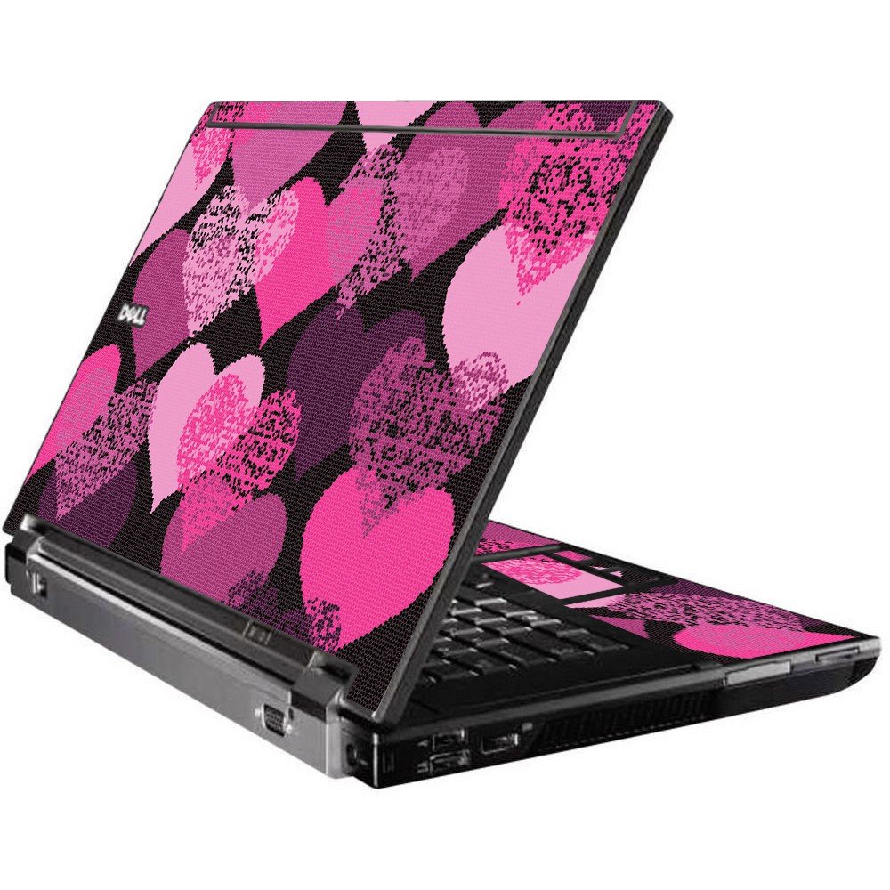Pink Mosaic Hearts Dell M4400 Laptop Skin