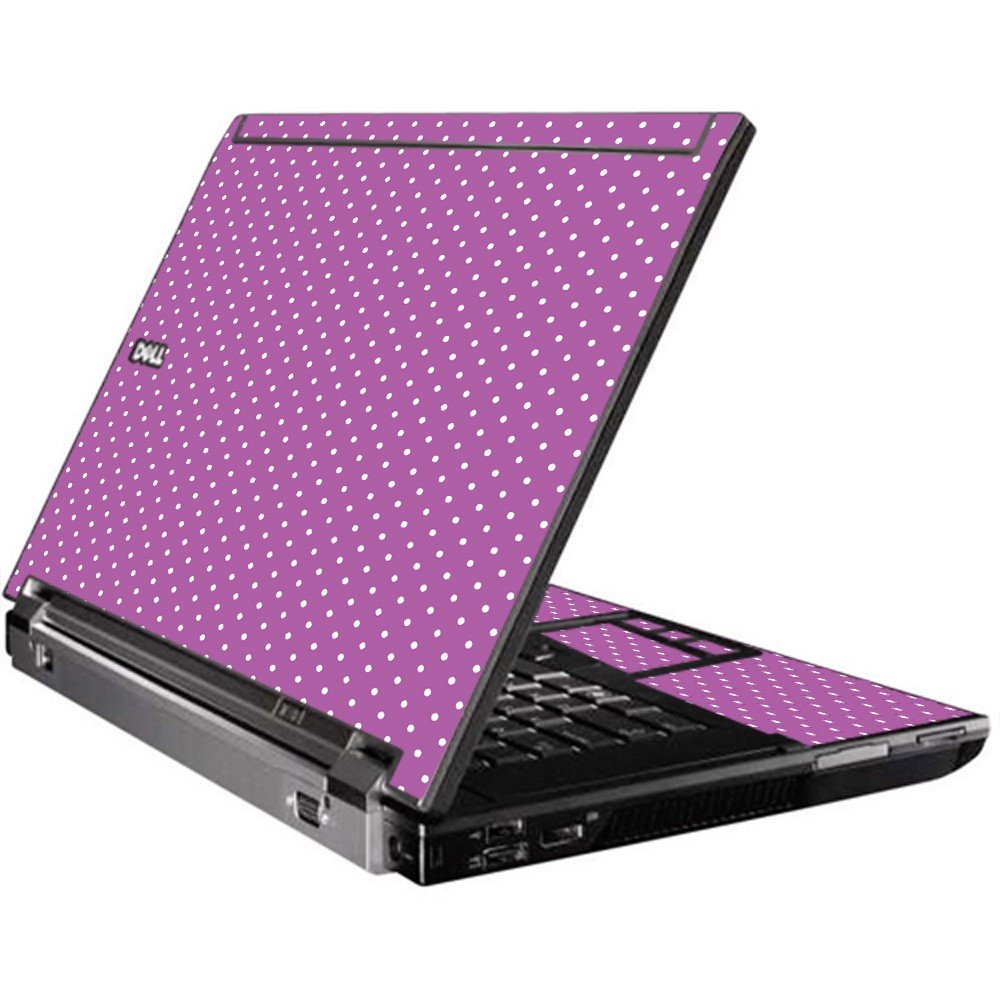 Purple Polka Dot Dell M4400 Laptop Skin