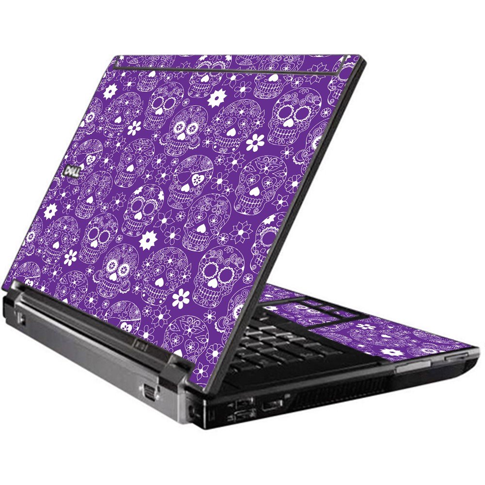 Purple Sugar Skulls Dell M4400 Laptop Skin 
