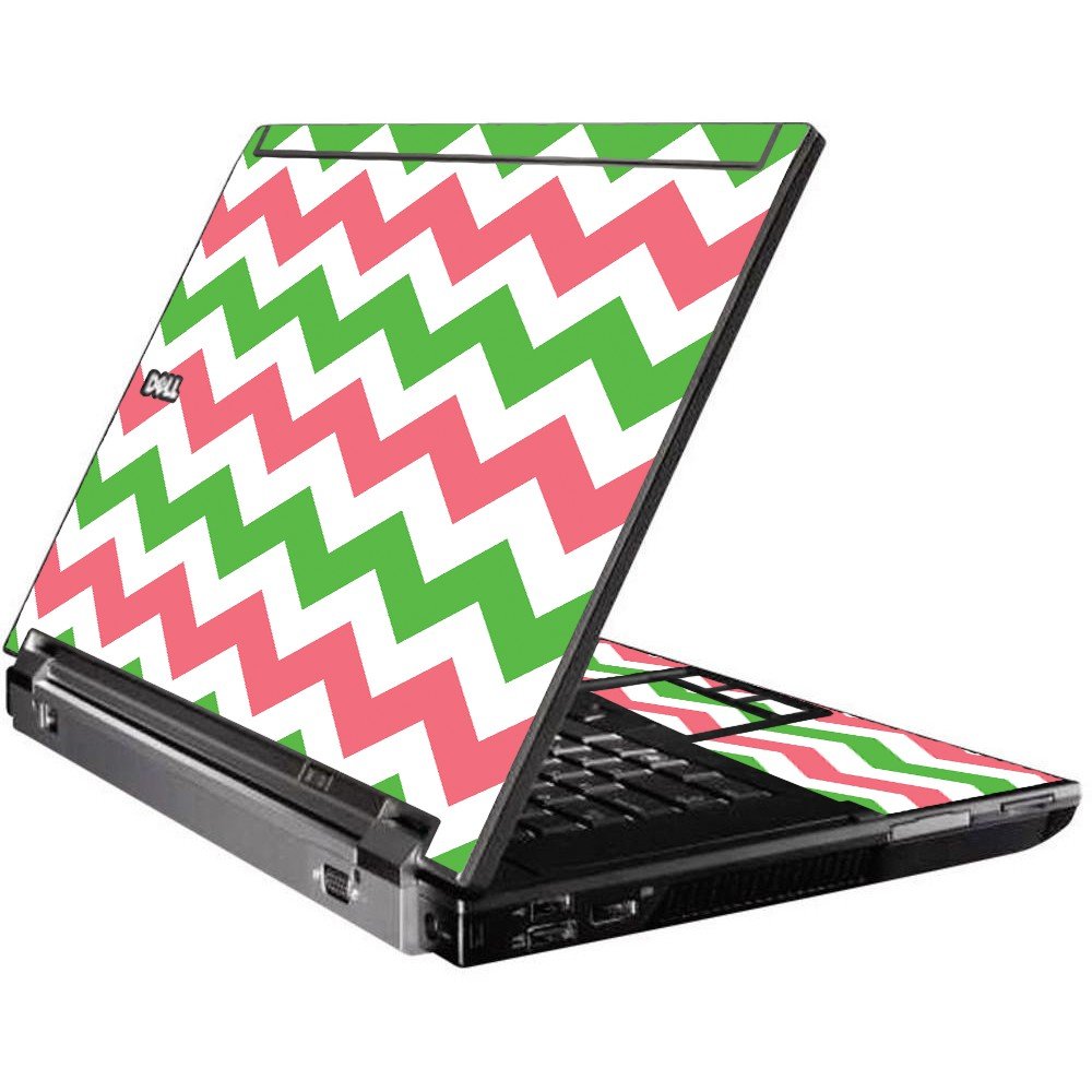 Green Pink Chevron Dell M4500 Laptop Skin