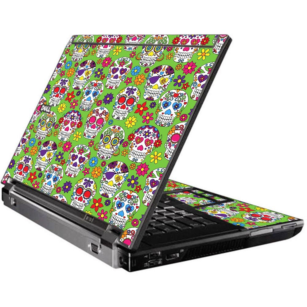 Green Sugar Skulls M4500 Laptop Skin