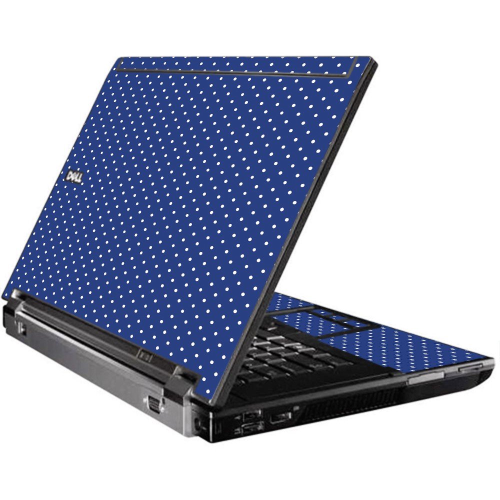 Navy Polka Dot Dell M4500 Laptop Skin