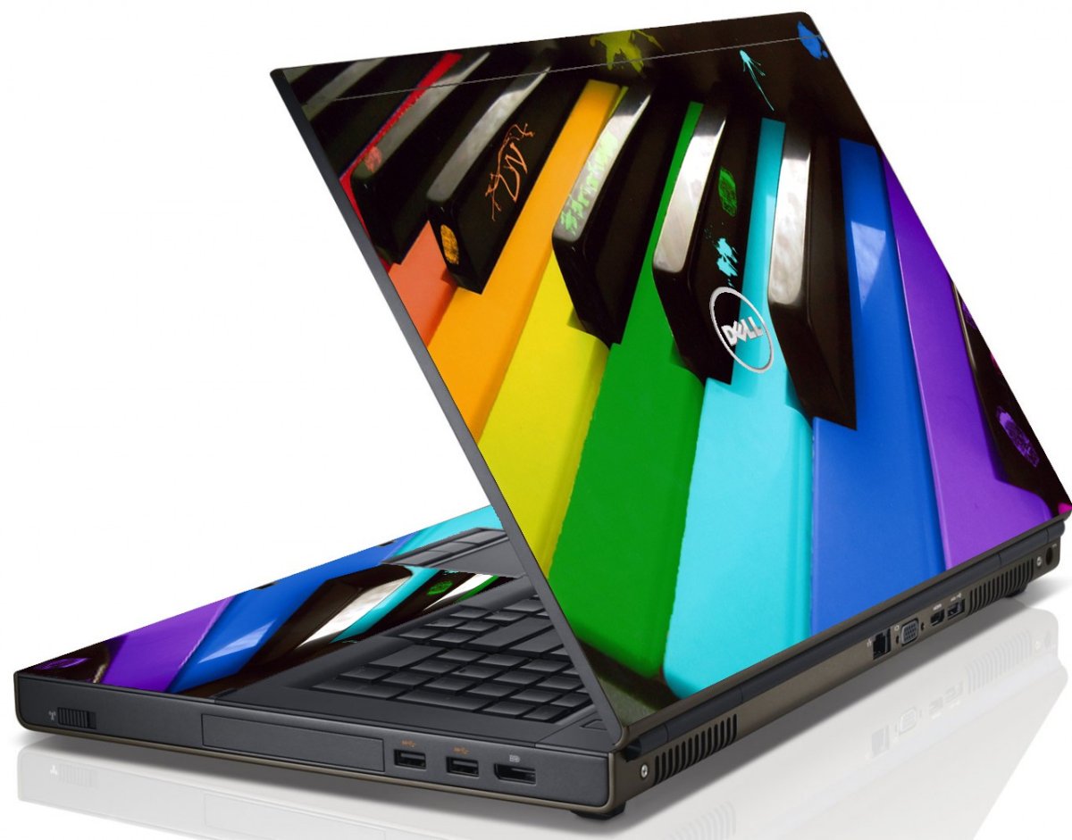 Colorful Piano Dell M4600 Laptop Skin