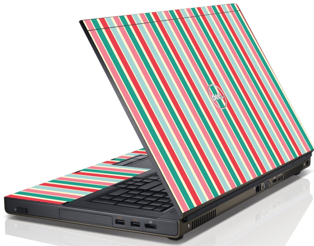 Gum Stripes Dell M4600 Laptop Skin