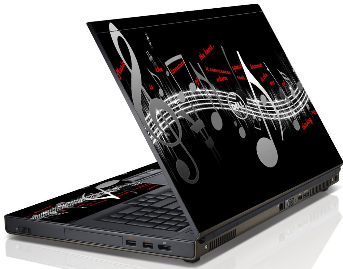 Music Notes Dell M4600 Laptop Skin
