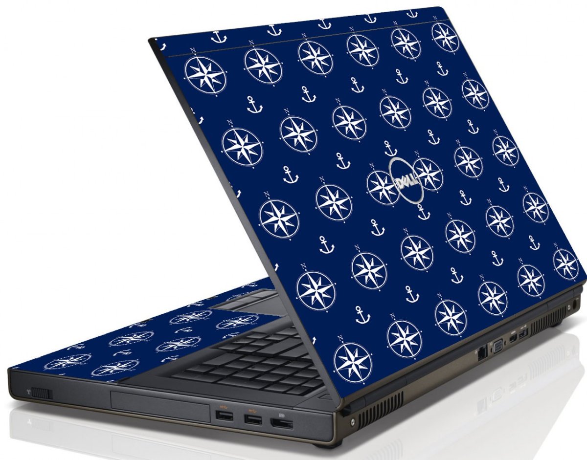 Nautical Anchors Dell M4600 Laptop Skin