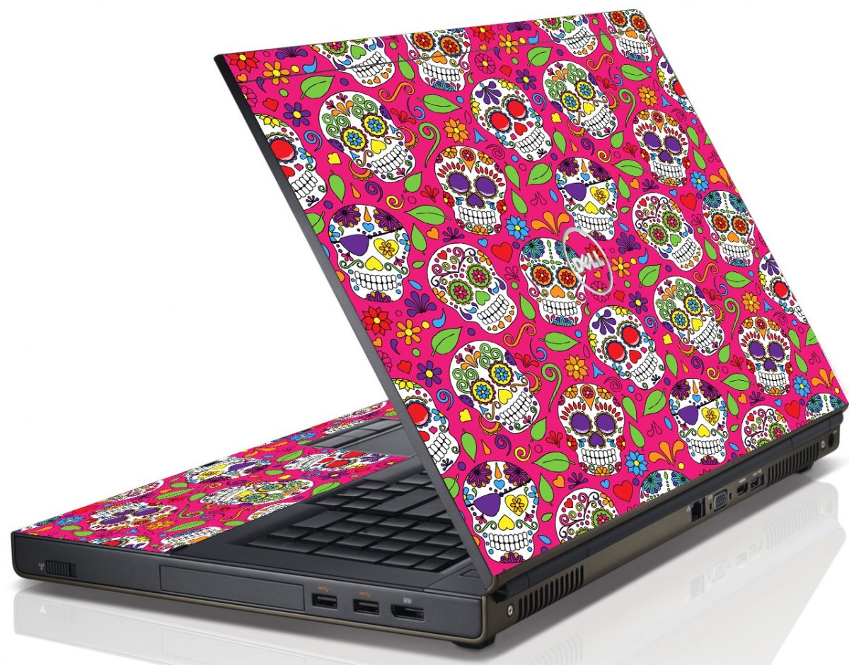 Pink Sugar Skulls Dell M4600 Laptop Skin