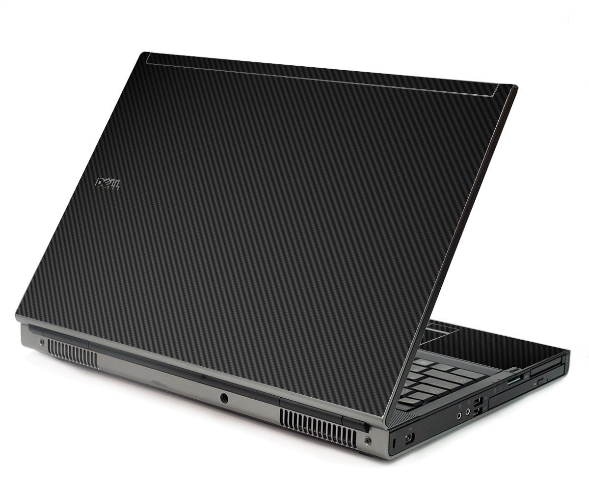 Black Carbon Fiber Dell M6400 Laptop Skin