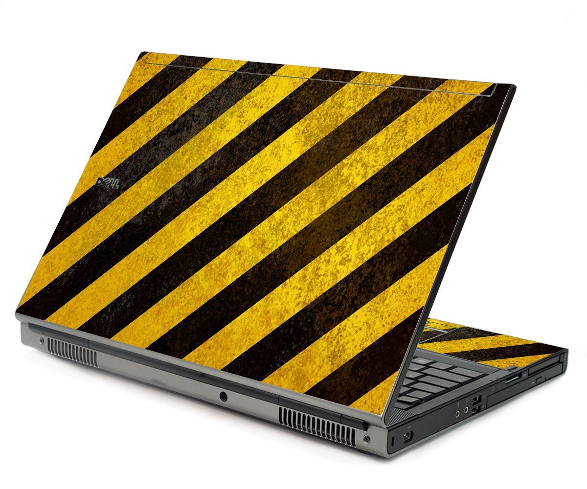 Caution Stripes Dell M6400 Laptop Skin