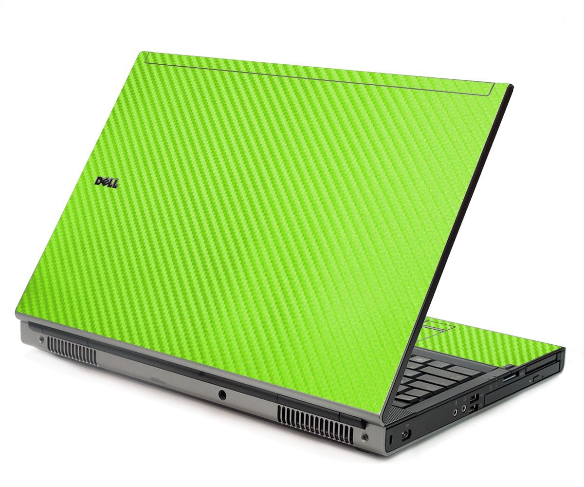 Green Carbon Fiber Dell M6400 Laptop Skin