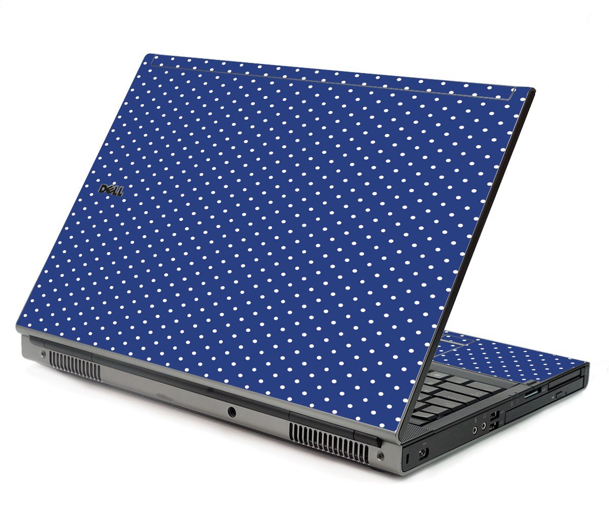 Navy Polka Dot Dell M6400 Laptop Skin
