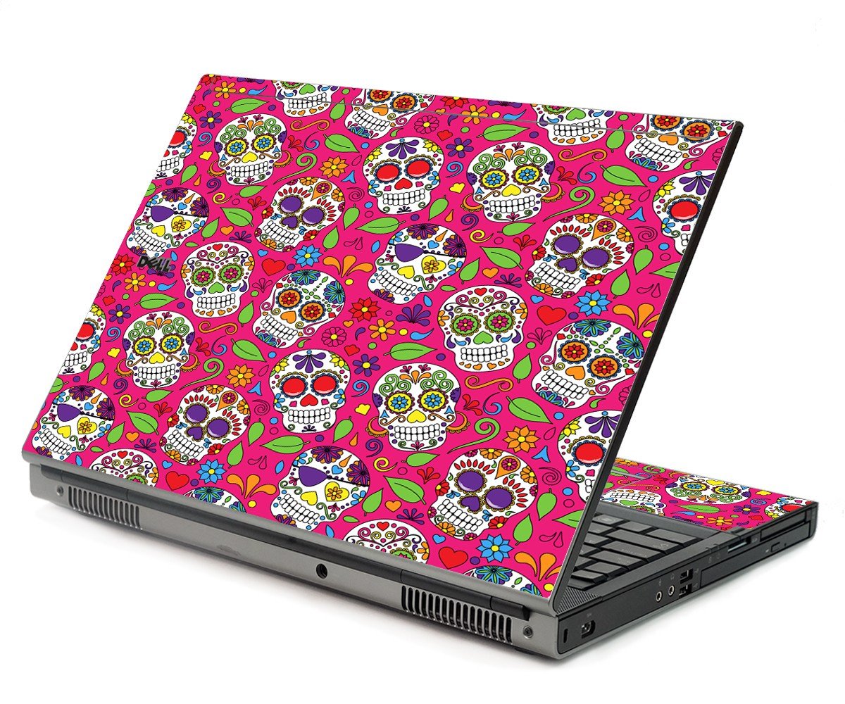 Pink Sugar Skulls Dell M6400 Laptop Skin