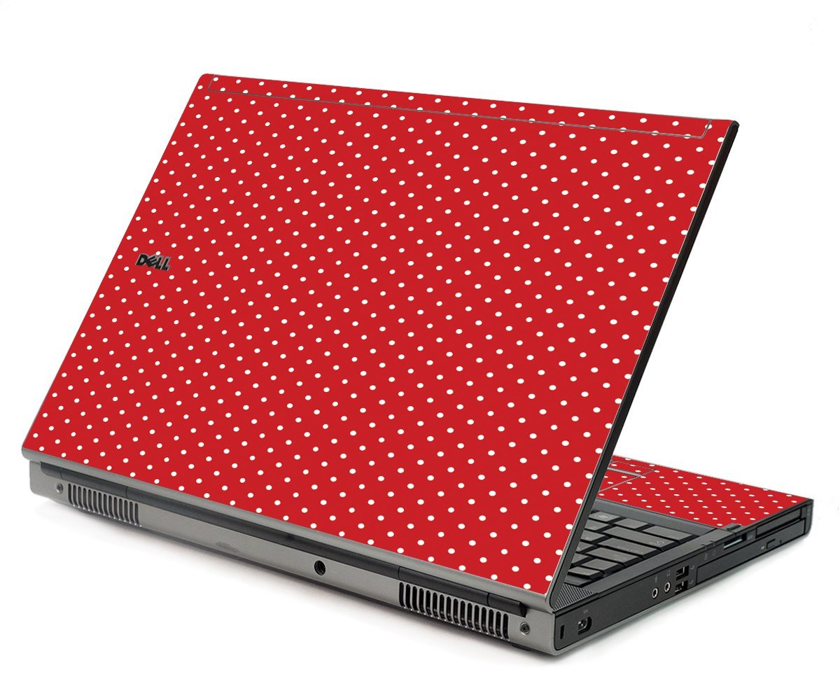 Red Polka Dot Dell M6400 Laptop Skin