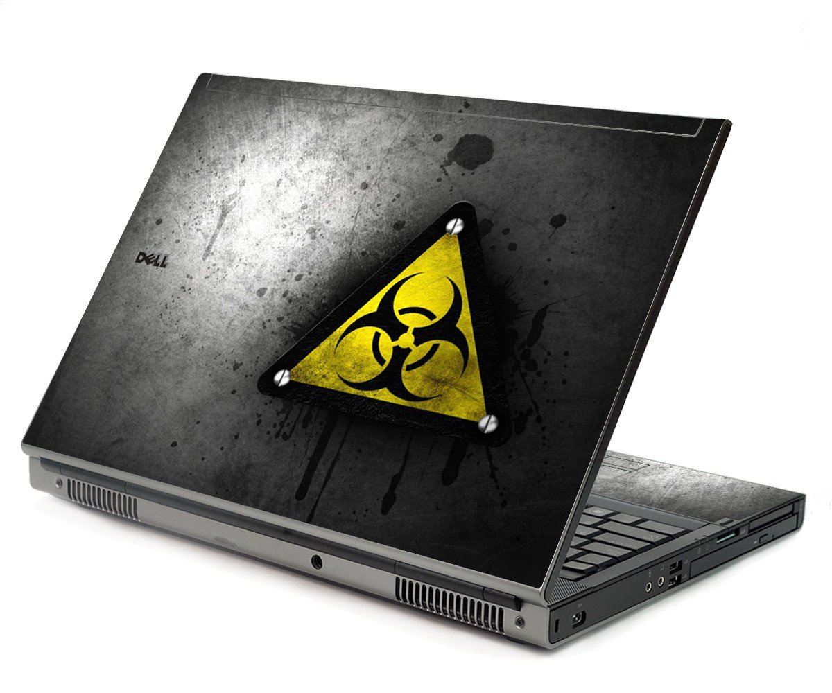Black Caution Dell M6500 Laptop Skin