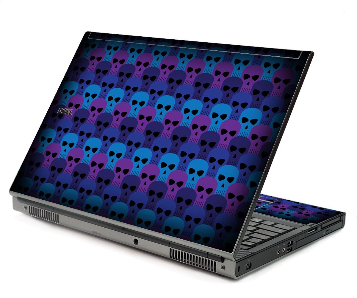 Blue Skulls Dell M6500 Laptop Skin