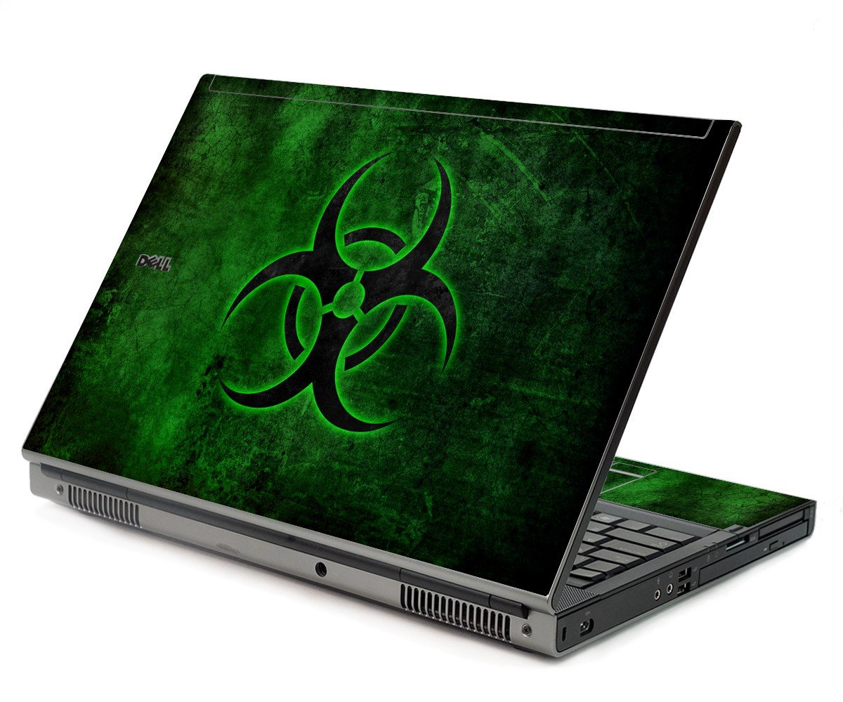 Green Biohazard Dell M6500 Laptop Skin