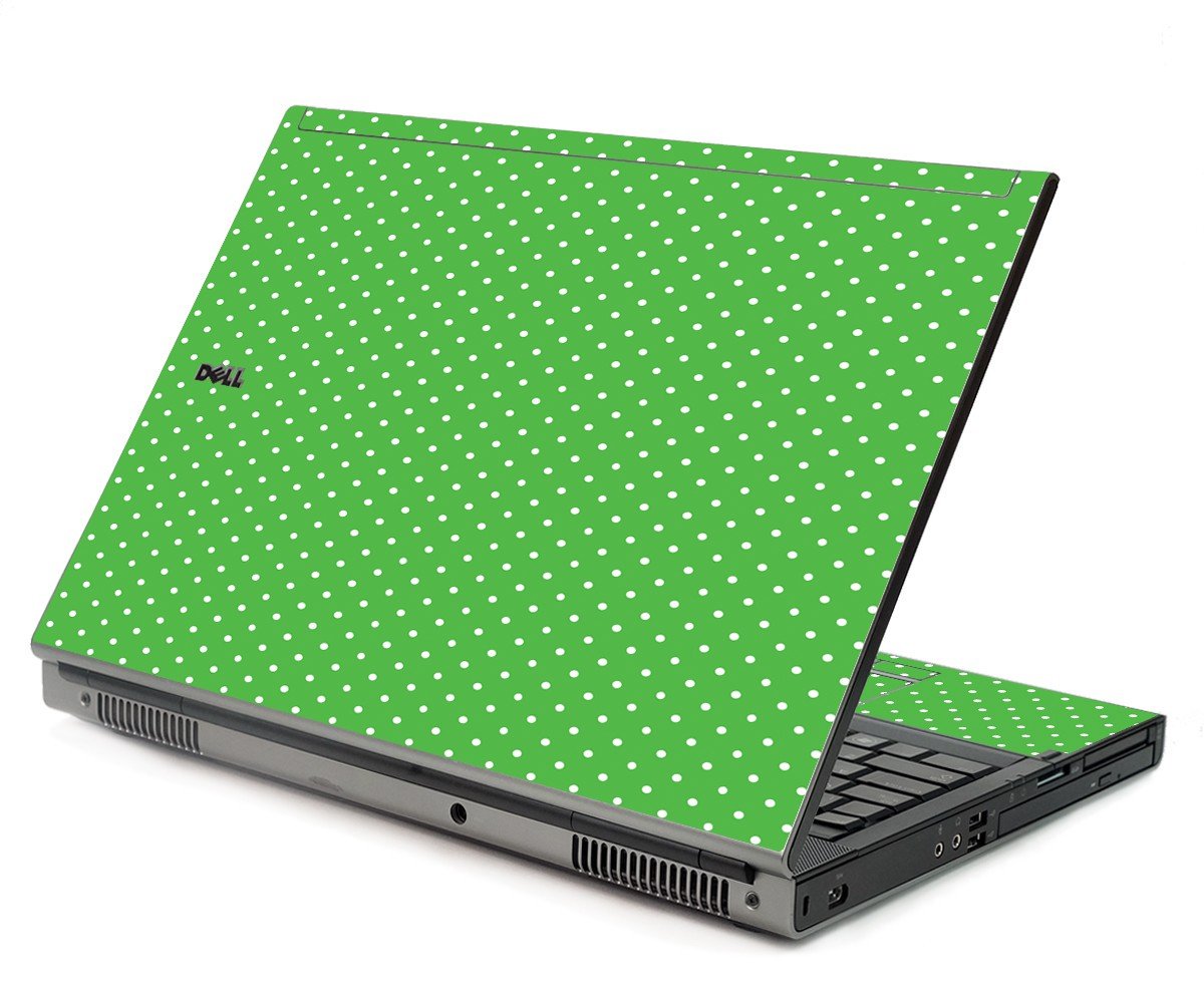 Kelly Green Polka Dell M6500 Laptop Skin