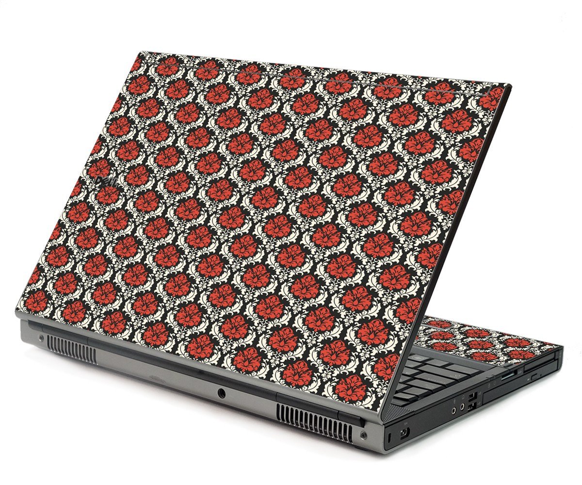 Red Black 5 Dell M6500 Laptop Skin