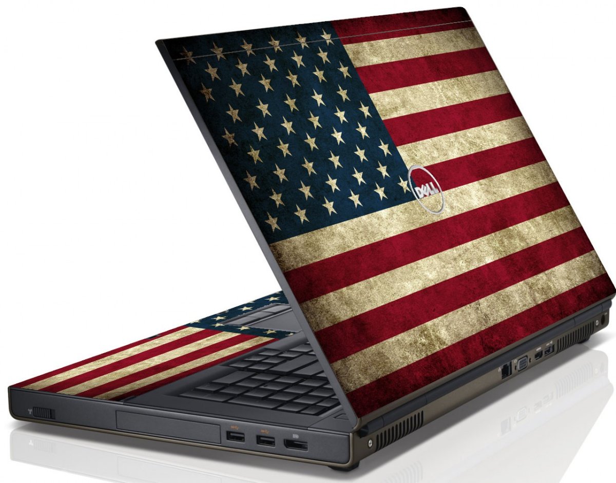 American Flag Dell M6600 Laptop Skin
