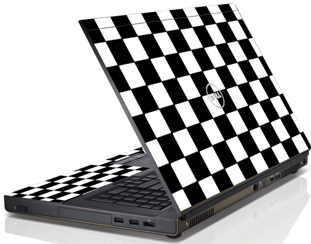 Checkered Dell M6600 Laptop Skin