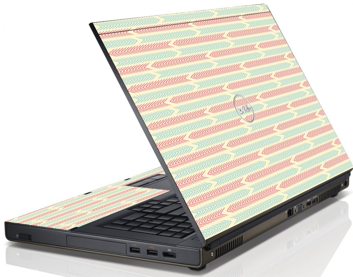 Circus Stripes Dell M6600 Laptop Skin