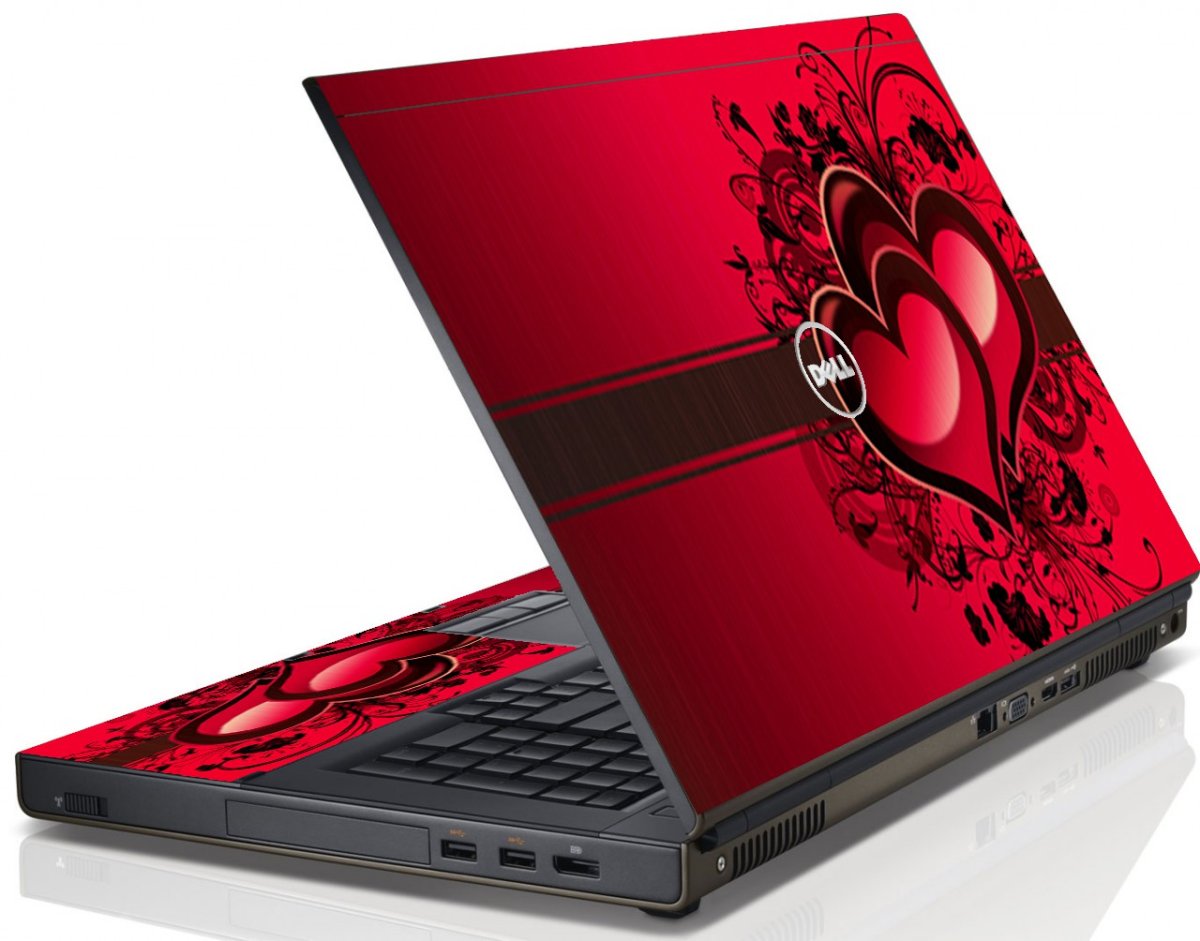 Love Heart  Dell M6600 Laptop Skin