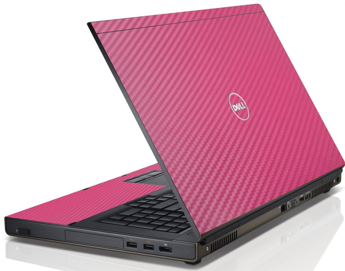 Dell Precision M6700 / M6800 PINK CARBON FIBER Laptop Skin
