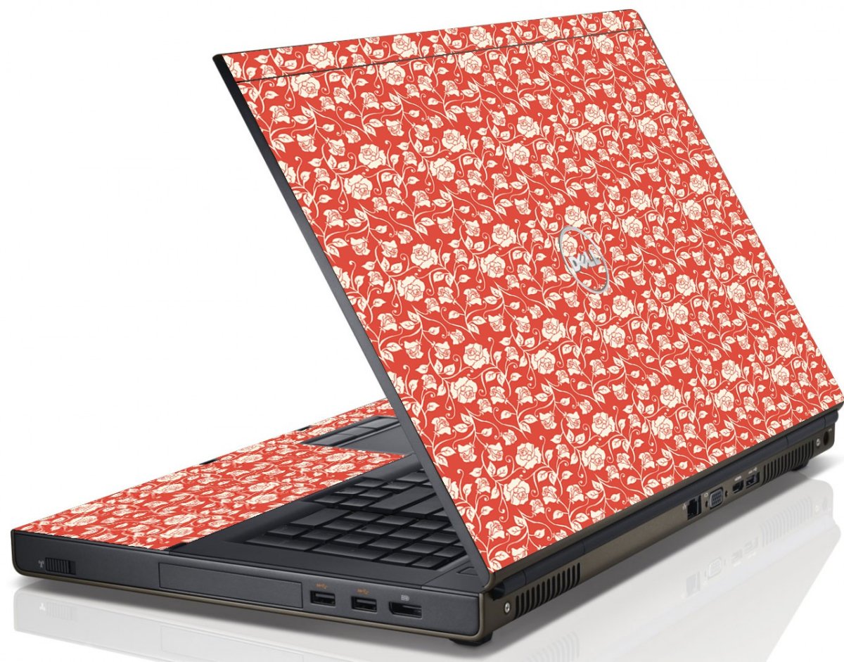 Pink Roses Dell M6600 Laptop Skin