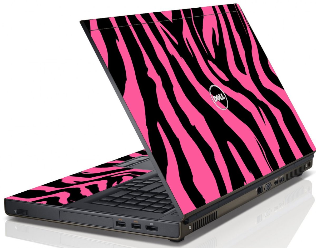 Pink Zebra Dell M6600 Laptop Skin