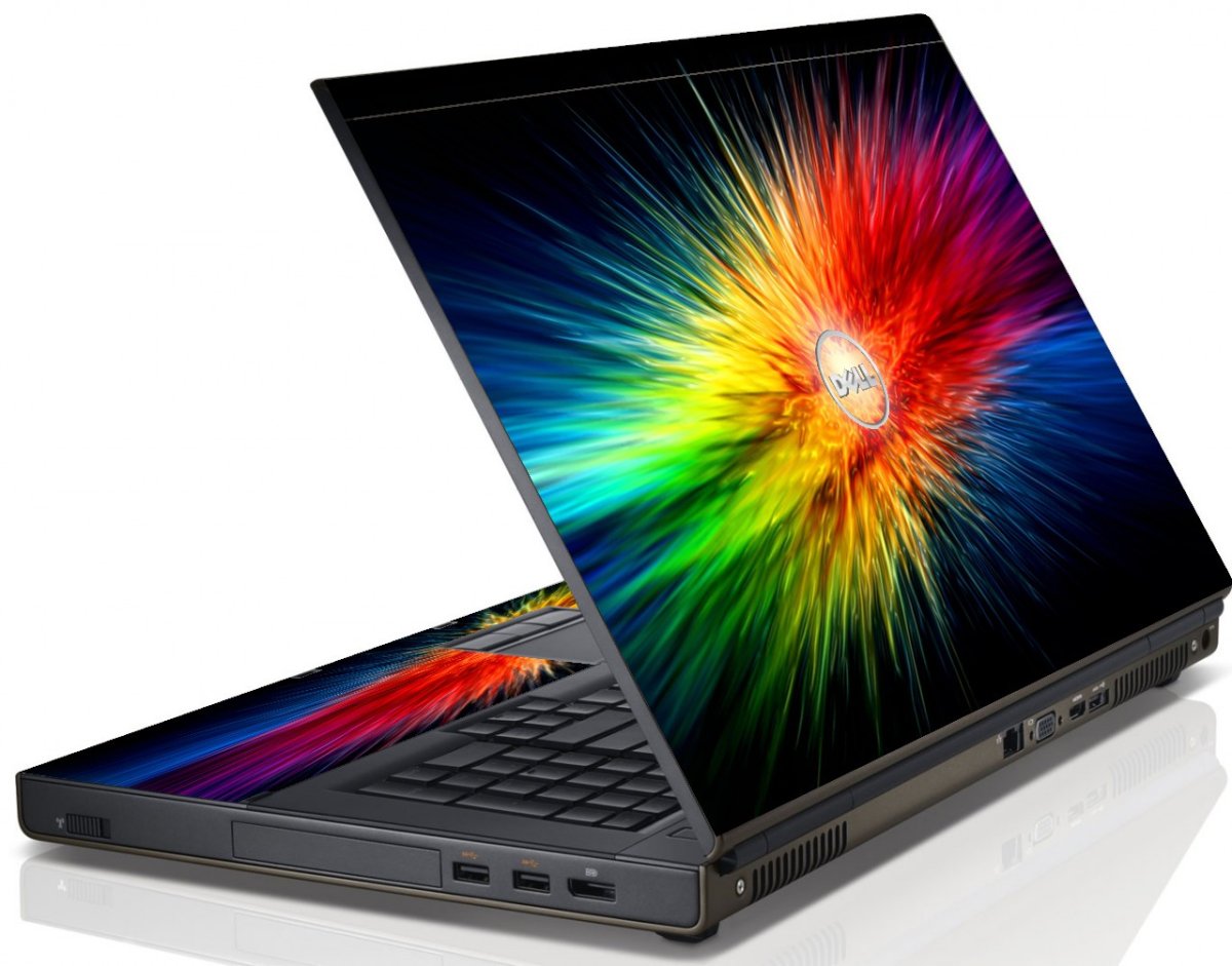 Rainbow Burst Dell M6600 Laptop Skin