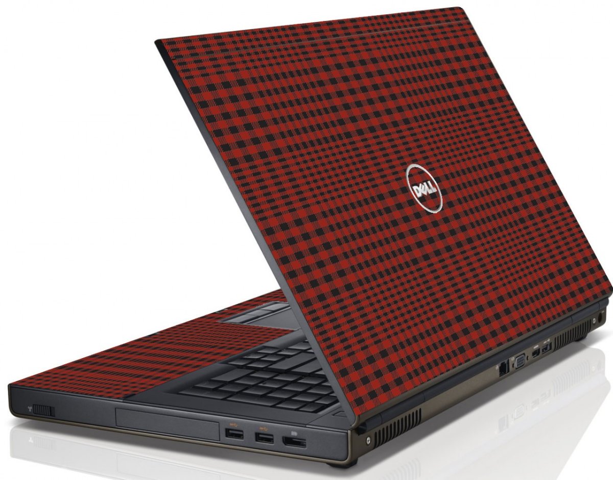 Red Flannel Dell M6600 Laptop Skin