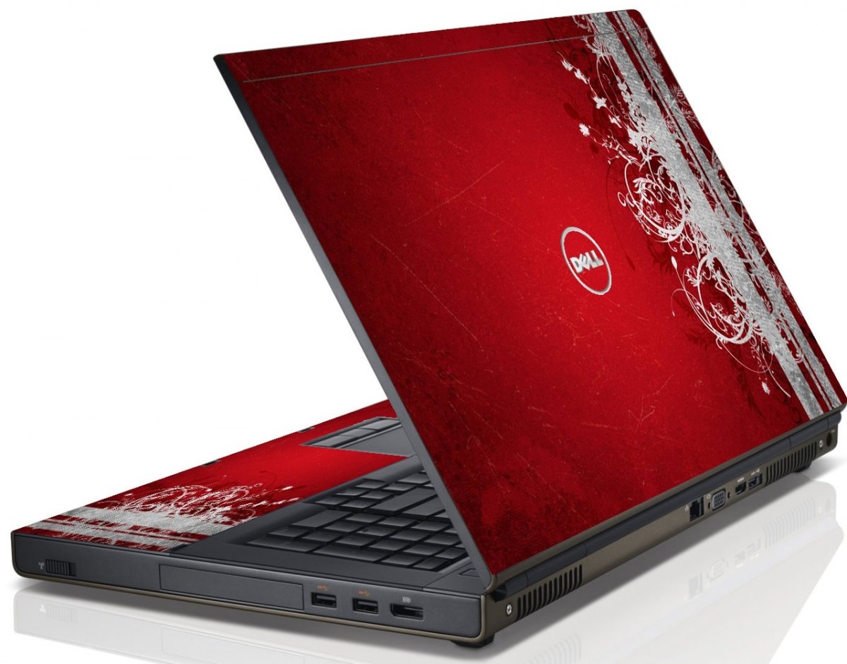 Dell Precision M6700 / M6800 RED GRUNGE Laptop Skin