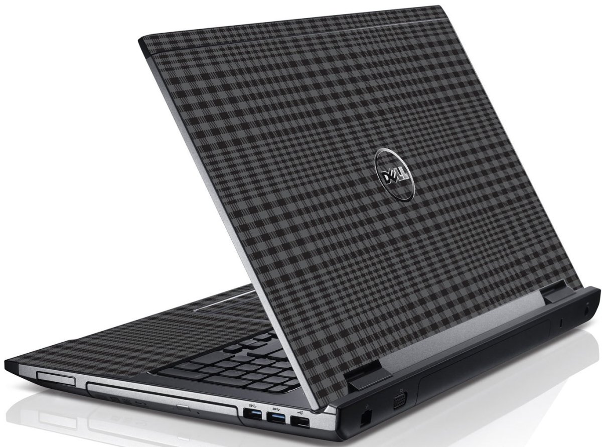Dell Vostro 3550 BLACK PLAID Laptop Skin