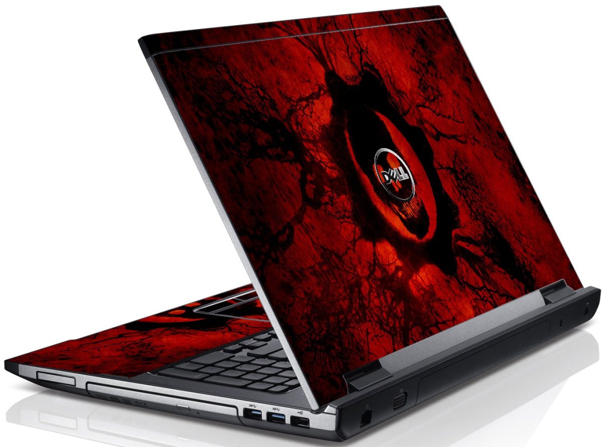 Dark Skull Dell V3550 Laptop Skin