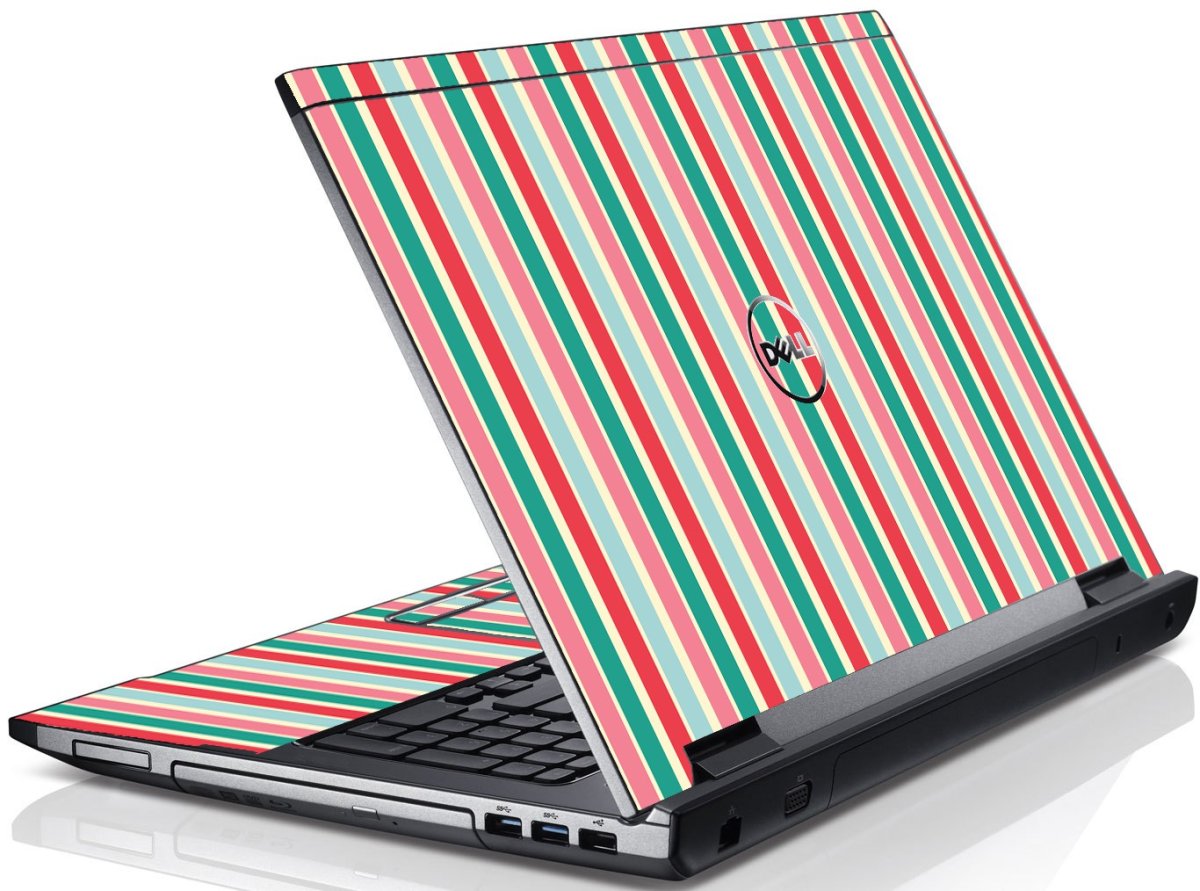 Gum Stripes Dell V3550 Laptop Skin