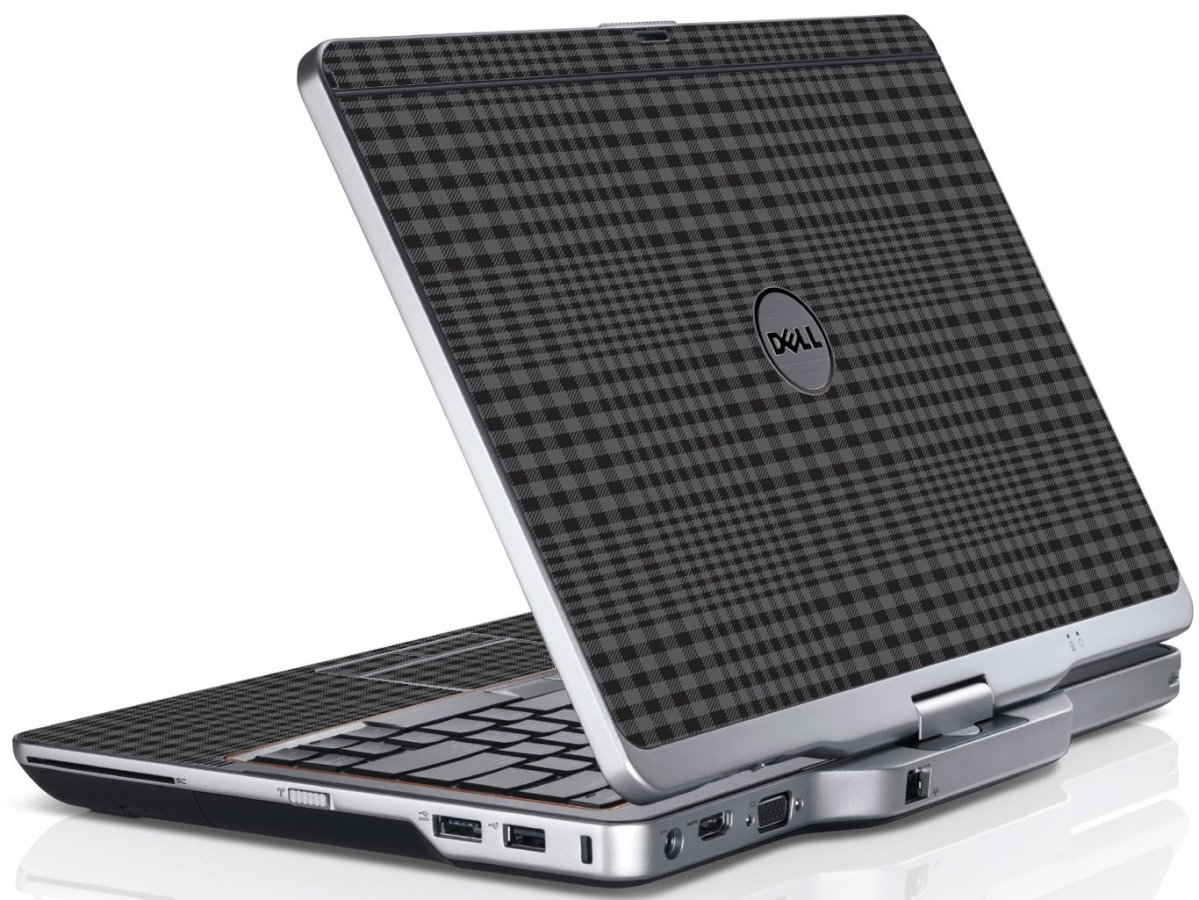 Dell Latitude XT BLACK PLAID Laptop Skin