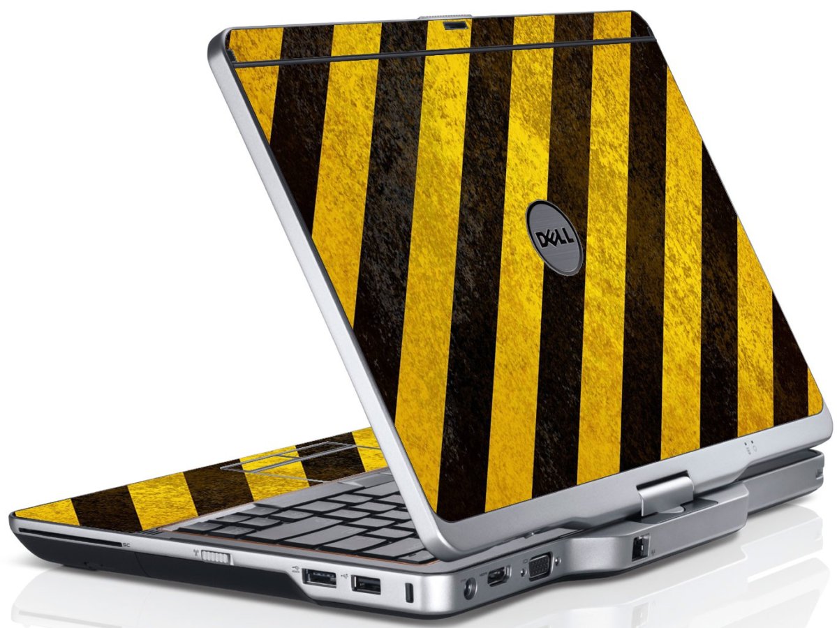 Caution Stripes Dell XT3 Laptop Skin