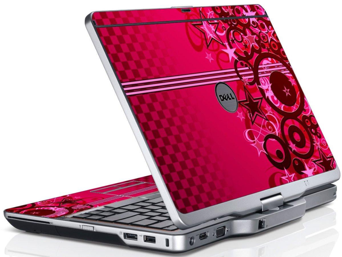 Pink Grunge Stars Dell XT3 Laptop Skin