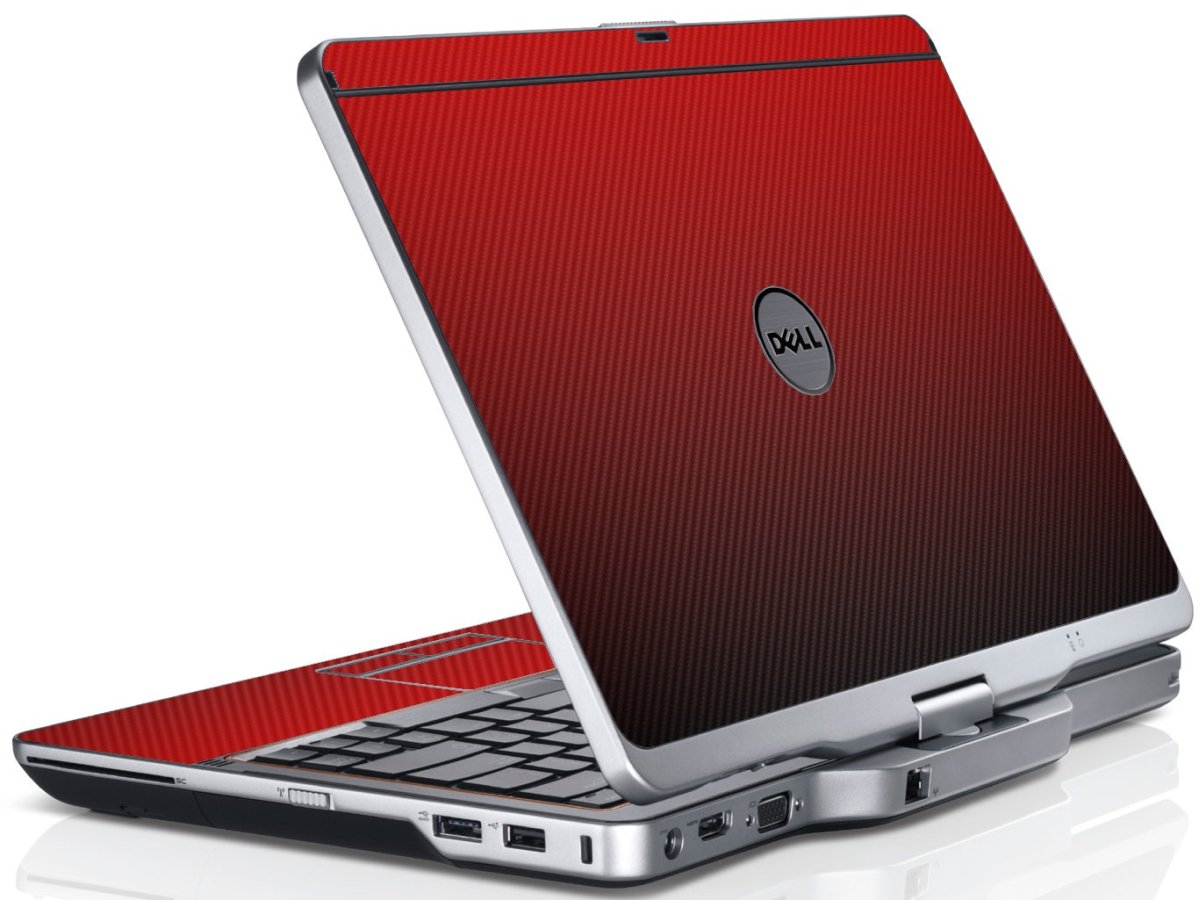 Red Carbon Fiber Dell XT3 Laptop Skin